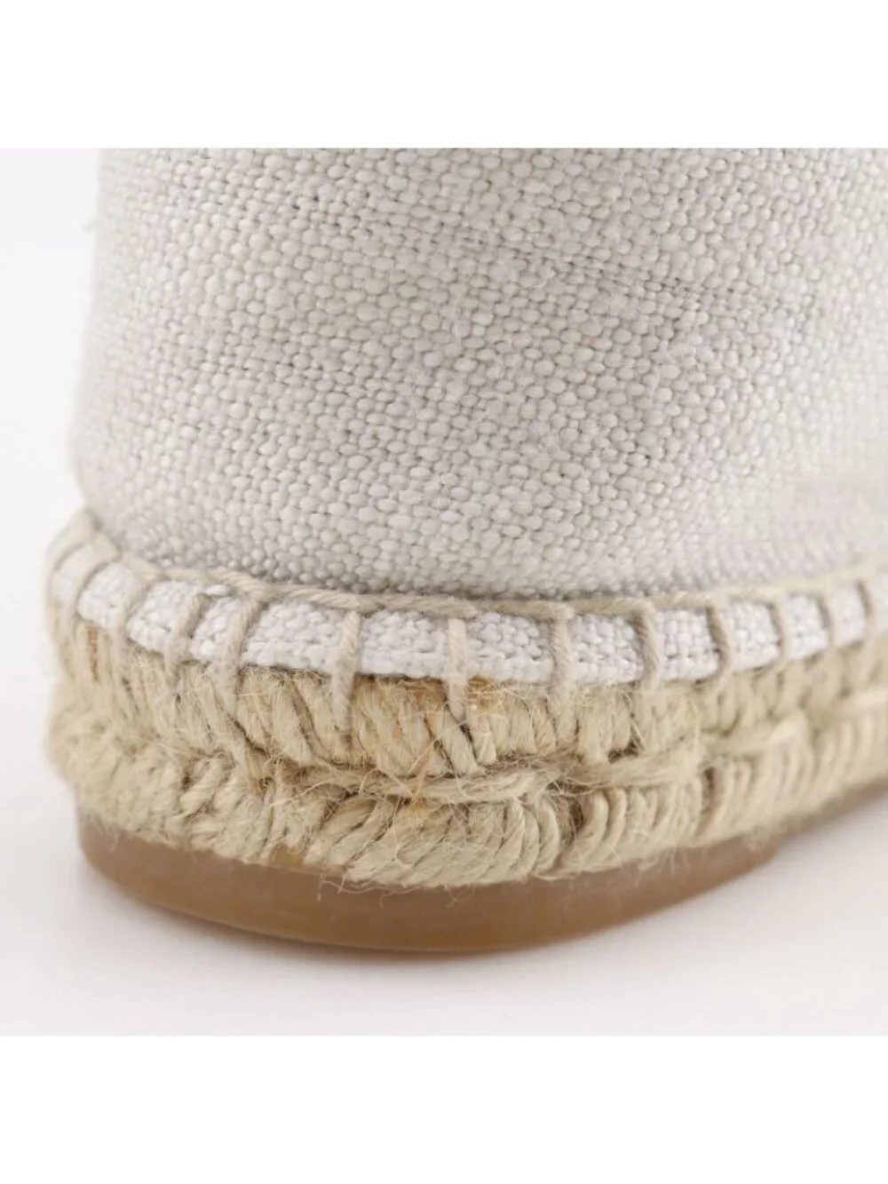 Chanel Espadrilles CC Logo Linen Off White Slip-on